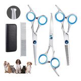 Kit De Tijeras De Peluquería Canina, 4 En 1 Tijeras Afiladas