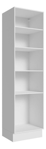 Mueble Despensa Abierto Madesa 60cm Con Nichos Para Cocina Color Blanco