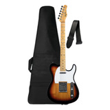 Kit Guitarra Eletrica Tagima Telecaster Tw 55 Capa Correia