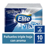 Pañuelos Faciales Elite Mentol Triple Hoja 6 Paquetes De 10 Pañuelos Elite