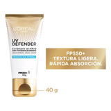 Crema Facial L'oréal Uv Defender Hidrat Intens Fps 50+ 40ml