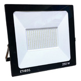 Reflector Proyector Led Etheos 250w Exterior 25000 Lm Ip65 Color De La Carcasa Negro Color De La Luz Blanco Cálido