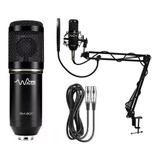 Microfone Bm800 Plus+ Pop Filter + Suporte Sem Adaptador Usb