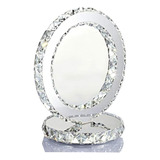 Lámpara De Mesa De Cristal, Moda, Plata, Acero Inoxidable, D