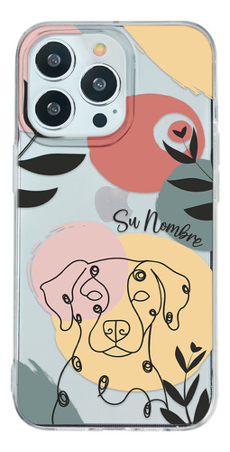 Funda Para iPhone Mujer Perro Dálmata Minimal Su Nombre