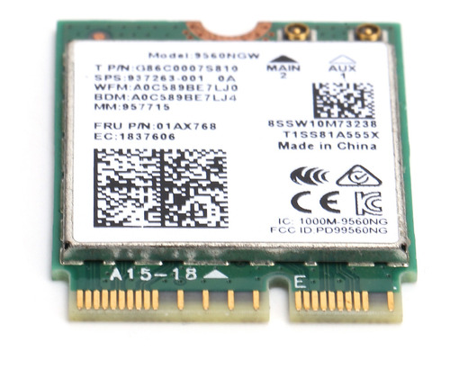 Tarjeta De Red Inalámbrica  Bluetooth5.0 802.11ac M.2