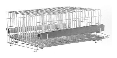 Gaiola Para Codorna Poedeira Contrera 2 Divisoria Prata 028a