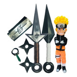 Kit Naruto+ Boneco +adaga +shuriken+ Colar +faixa Renegado