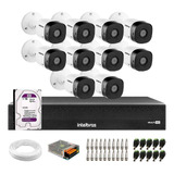 Kit 10 Câmeras Alta Definição 1080p Dvr Intelbras 3116 Tf