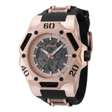 Reloj De Pulsera Invicta 44082, Para Hombre, Con Correa De Cable, Silicona Color Oro Rosa