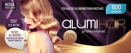 Papel Alumínio Para Mechas Alumi Hair 800 Folhas 8 Unidades