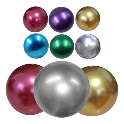 Pelota Tipo Esfera Navideña (58cm) De Plástico Metálica 25pz | Envío gratis