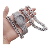 Conjunto Completo De Joyas De Pulsera De Reloj De Diamantes