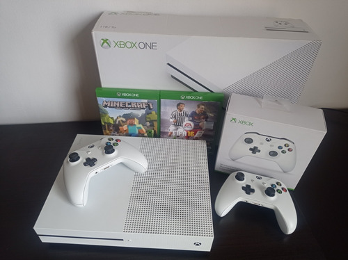 Xbox One S 1tb + Dos Controles + Dos Juegos + Caja Original 