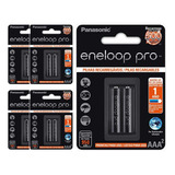 10 Pilhas Recarregaveis Eneloop Pro Aaa Panasonic-5 Cartelas