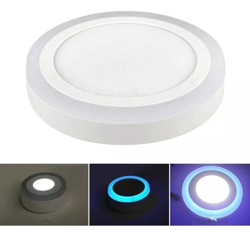 Foco  Panel Led Plafón Led Bicolor Sobrepuesto 6w + 3w