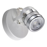 Aplique Spot 1 Luz Orion Blanco Cabezal Movil Apto Led Gu10 