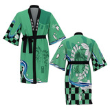 Kimono Demon Slayer Túnica Tanjiro Kamado, Disfraz De Pijama