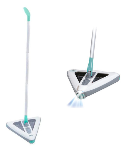 Escoba Recargable Triangular Cabezal Giratorio Zippi Sweeper