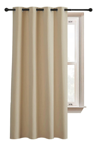 Cortina Semi Blackout Casatua Un Paño 140x220cm Aislante Color Beige