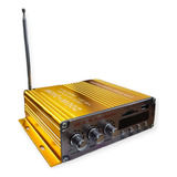 Amplificador Potencia Audio 12v Sonido Moto Compu Usb Sd Fm