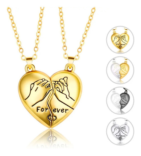 Collares Magnéticos Forever Parejas Novios Amor Imán Corazon