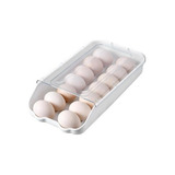 Caja Almacenamiento De Huevos Para Refrigerador Con Cubierta