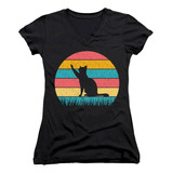 Camiseta Amante De Los Gatos Para Mujer