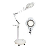 Lampara Lupa Con Luz Led Pedestal Rueda Cosmetologica