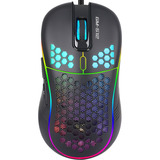 Mouse Gamer 7 Botones 6400 Dpi Luz Led Rgb Colores Air Hex ® Color Negro