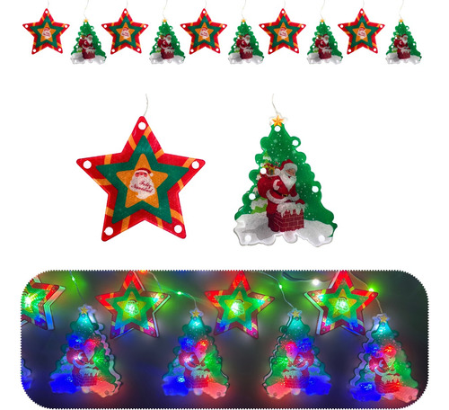 Luces De Navidad Micro Led Figuras Navideñas Extensiones