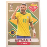 Figurinha Neymar Extra Sticker Legend Gold (ouro)