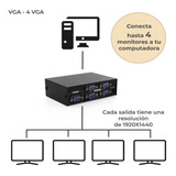 Splitter Vga 1×4 Para Monitor Hd 1920x1080