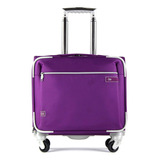 Maleta Porta Laptop De Cabina De 16 Pulgadas Color Morado