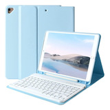 Funda C/teclado Baibao Para iPad 2021 9g/8g/7g 10.2inch Blue