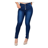 Pantalon De Mezclilla De Dama Corte Colombiano Itzi Jean 485