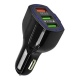 Cargador Rápido Auto 3 Puertos Usb Qualcomm Qc3.0 12v