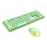 Mofii Sweet Mint Combo Teclado Y Mouse Verde Menta (usado)