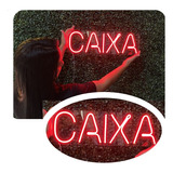 Placa Painel Luminaria Led Neon Caixa