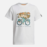 Polera Niño Adventure Ride T-shirt Blanco Lippi