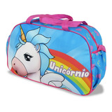 Bolsa Sacola Escolar Viagem Passeio Infantil Unicórnio