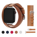 Correa De Piel Pu Para Apple Watch Ultra 8 7 Se 6 5 4