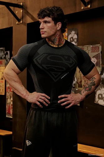 Youngla Superman Playera Compresion4117 Gym Adulto Original | Envío gratis