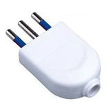 Enchufe Macho 2p+t 10a 250v Blanco 