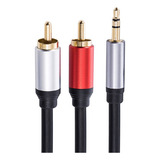 Adaptador De Cable De Audio De 3 5 Mm A 2rca  Estéreo  C