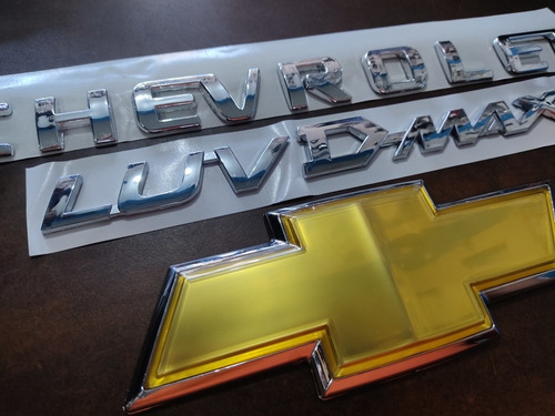Kit Emblema Chevrolet Luv Dmax 2010 2011 2012 2013 2014 Dor Foto 5