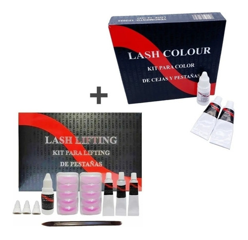 Kit Lifting De Pestañas + Tinte Cejas Lash Colour Completo