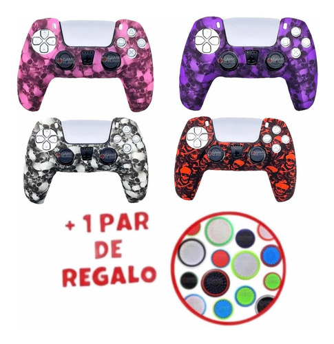 Funda Protector Silicon Control Ps5 Dualshock 5 + Thumbs 15