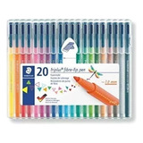 Marcadores Staedtler Triplus Punta 1,0 Mm X 20 (1580)