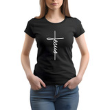 Playera Blusa Cristiana Jesús Firma Cruz